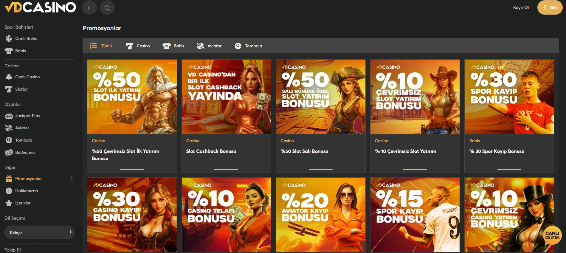 Casino sitelerinde bonuslar ve promosyonlar Casino sitelerinde bonuslar ve promosyonlar